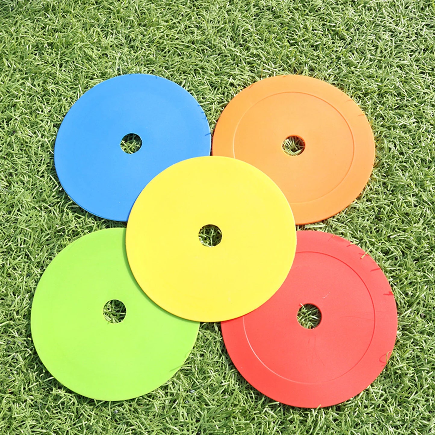 10pcs Soccer Flat Cones Marker Disc Basketball Sports Speed Agility Training Markers Indeformable Portable Training Equipment