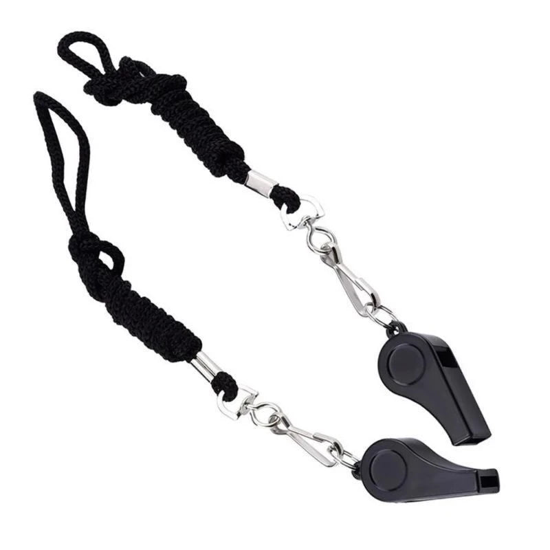 1/2Pcs Whistle Coach Professional Sports Football Basketball Referee Training Whistle Outdoor Survival with Lanyard Cheerleading