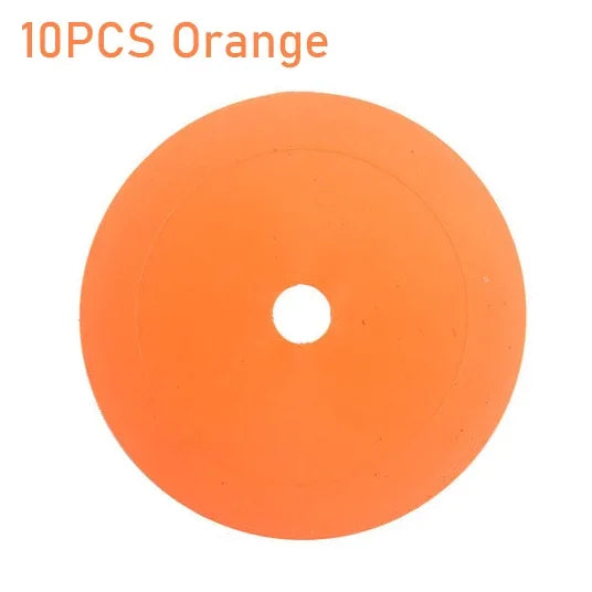 10pcs Soccer Flat Cones Marker Disc Basketball Sports Speed Agility Training Markers Indeformable Portable Training Equipment